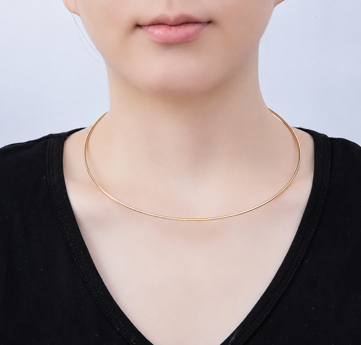 Thin Floating Collar Necklace