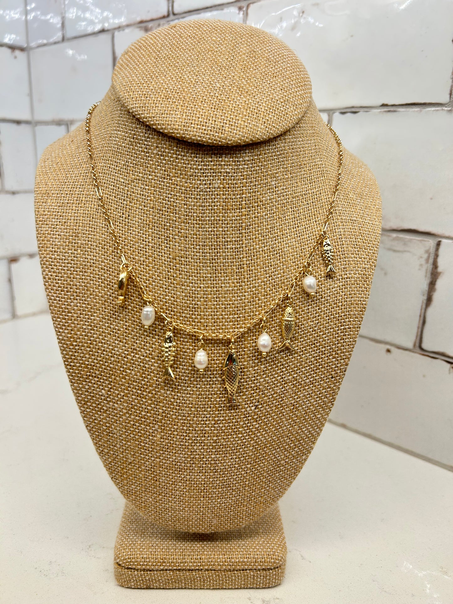 Fish Friends Charm Necklace