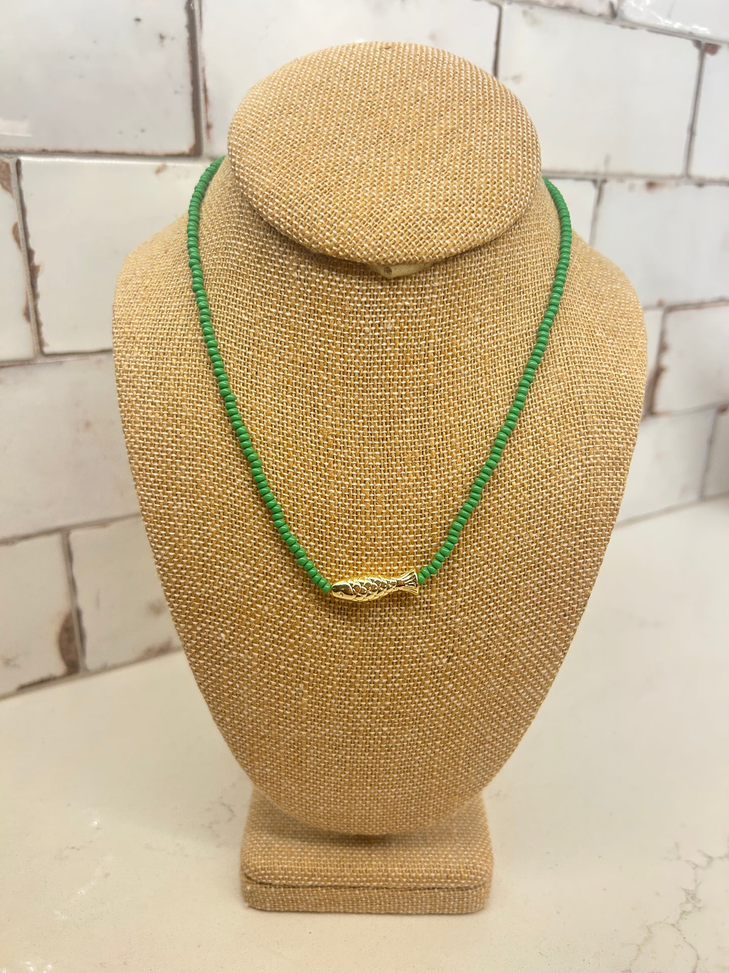 Beaded Fish Friends Necklace