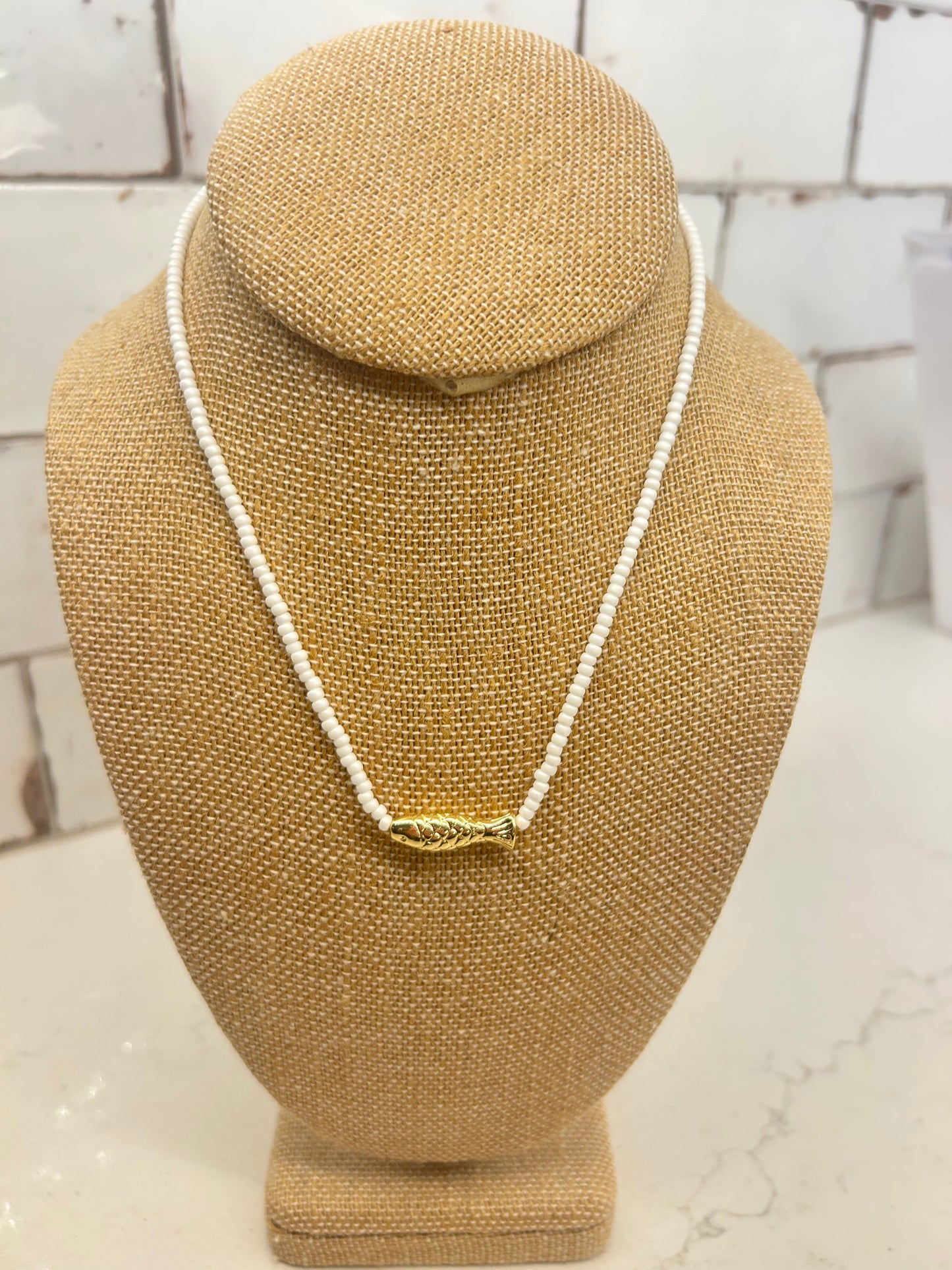 Beaded Fish Friends Necklace