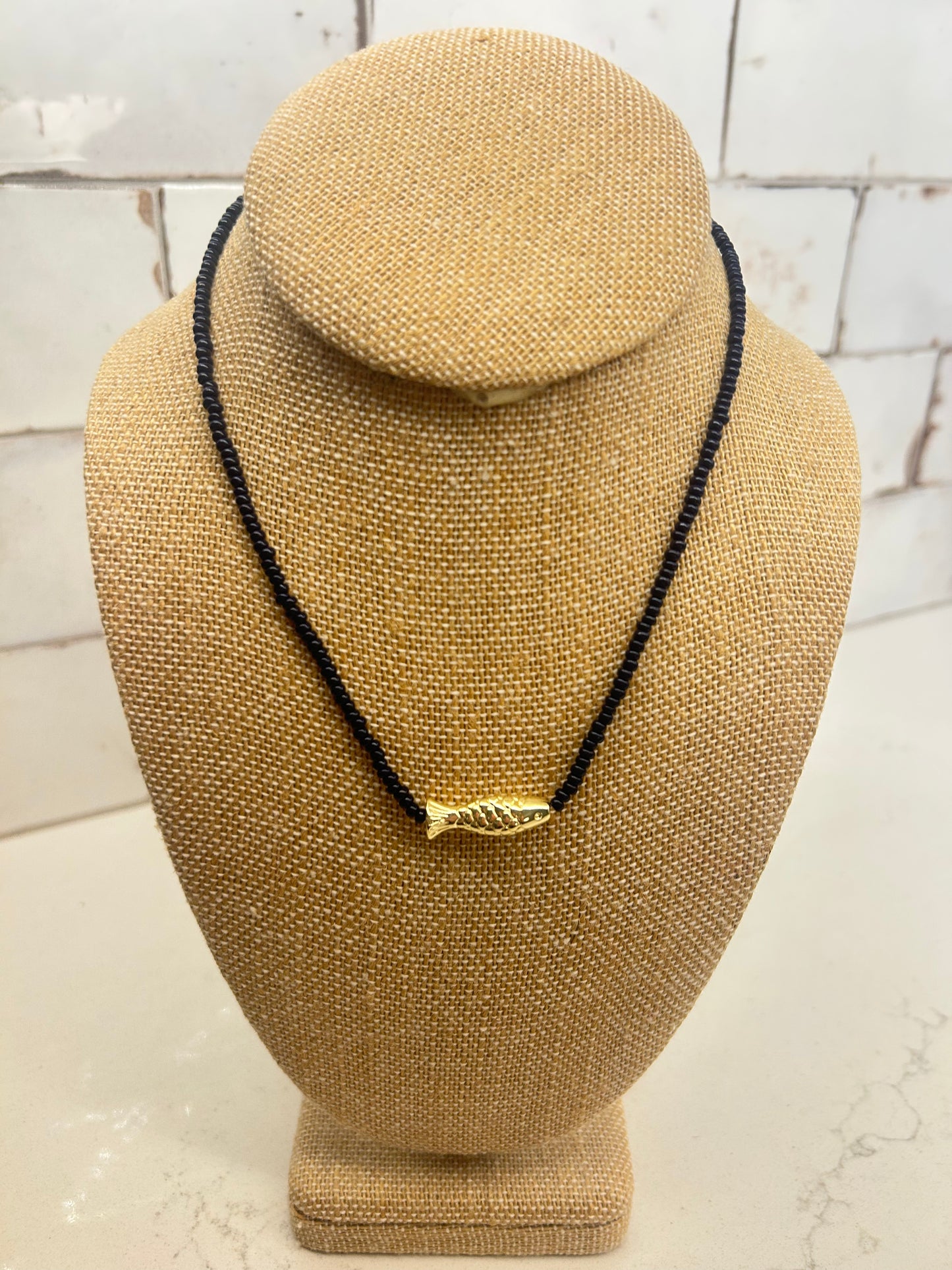 Beaded Fish Friends Necklace