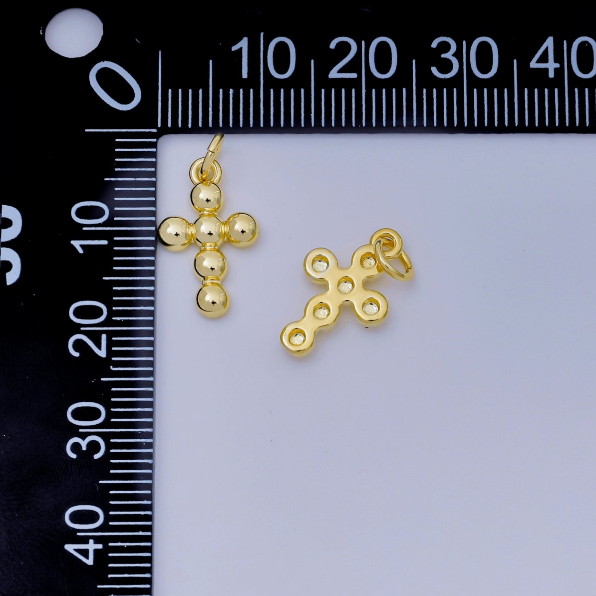 Bubble Cross Charm