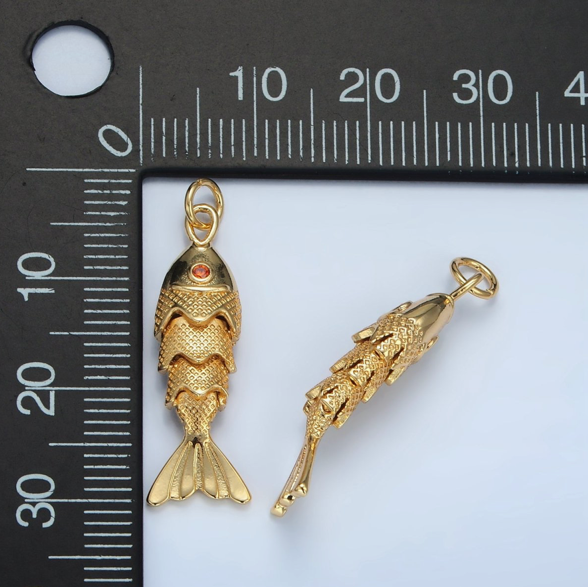 Textured Fish Charm